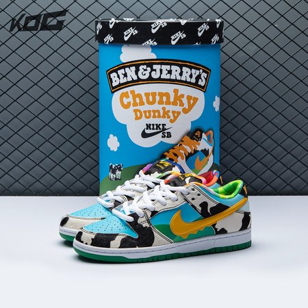 Ben & Jerry's x Dunk Low SB 'Chunky Dunky' Special Ice Cream Box Size 36-47.5